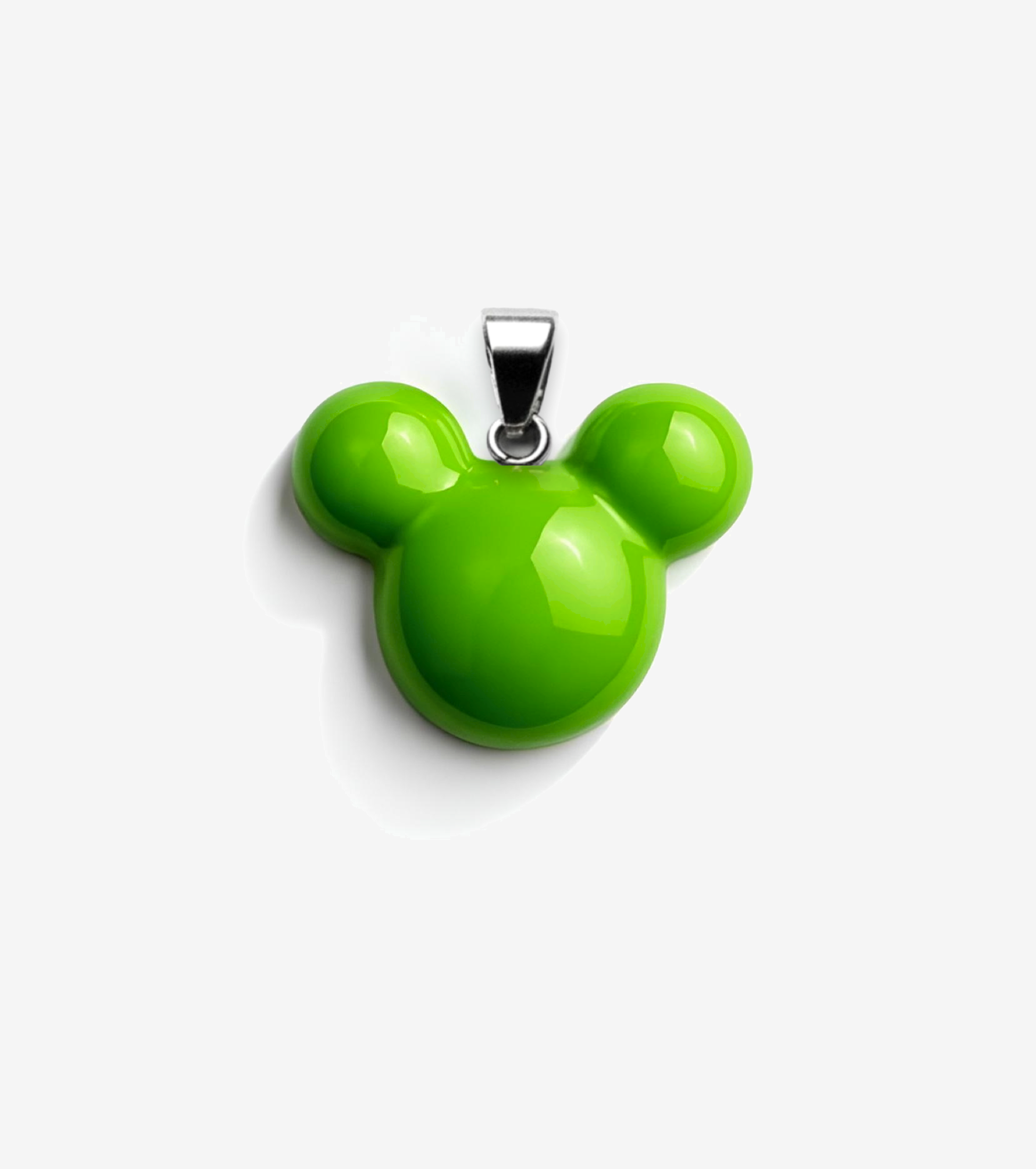 Lime Green Mickey Pendant