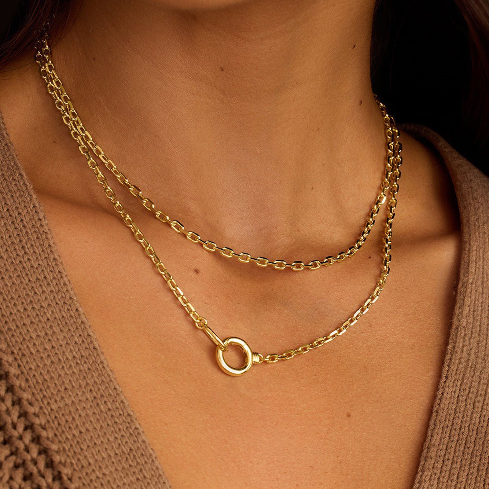 Stainless Steel Link Cable Chain Necklace