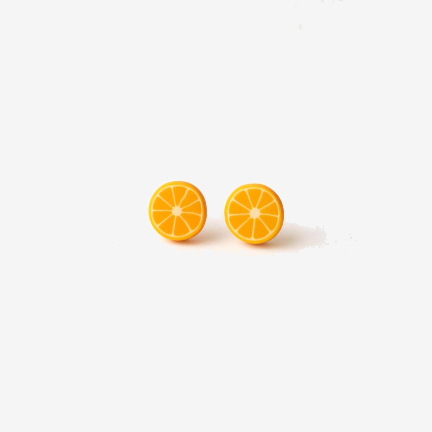 Orange Slices Stud Earrings