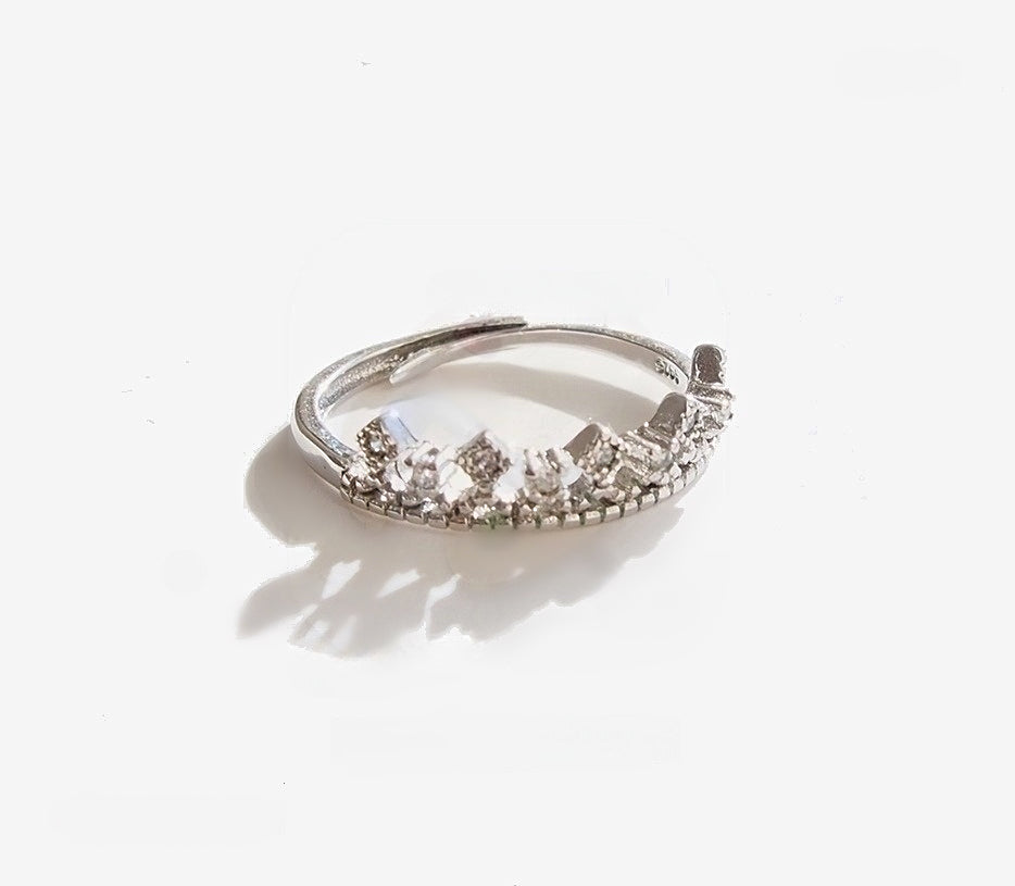 Princess Cubic Zirconia Sterling Silver Ring