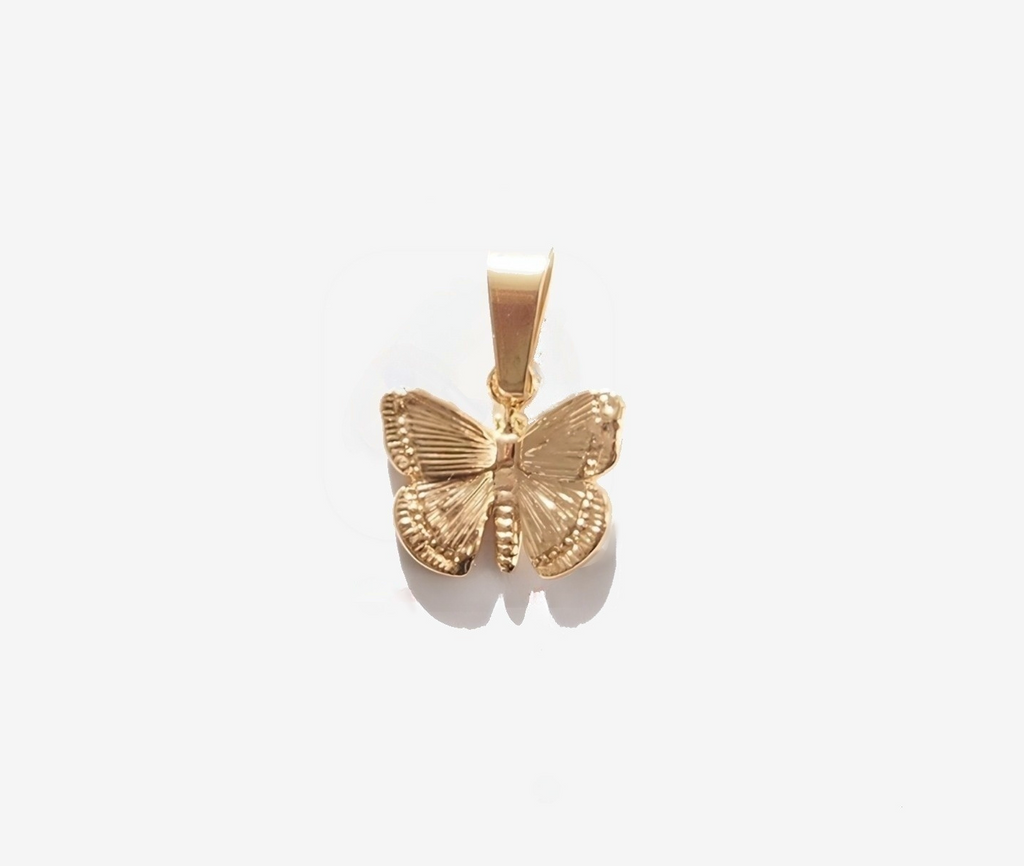 Dainty Butterfly Gold Pendant