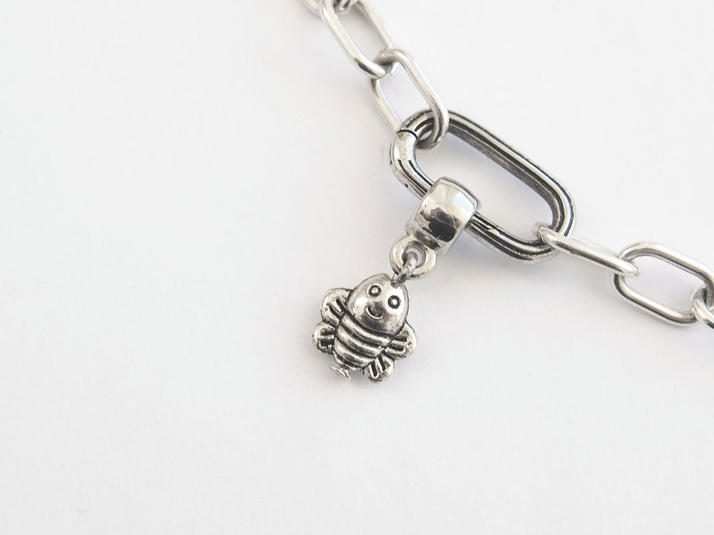 Little Bee Silver Tone Mini Charm