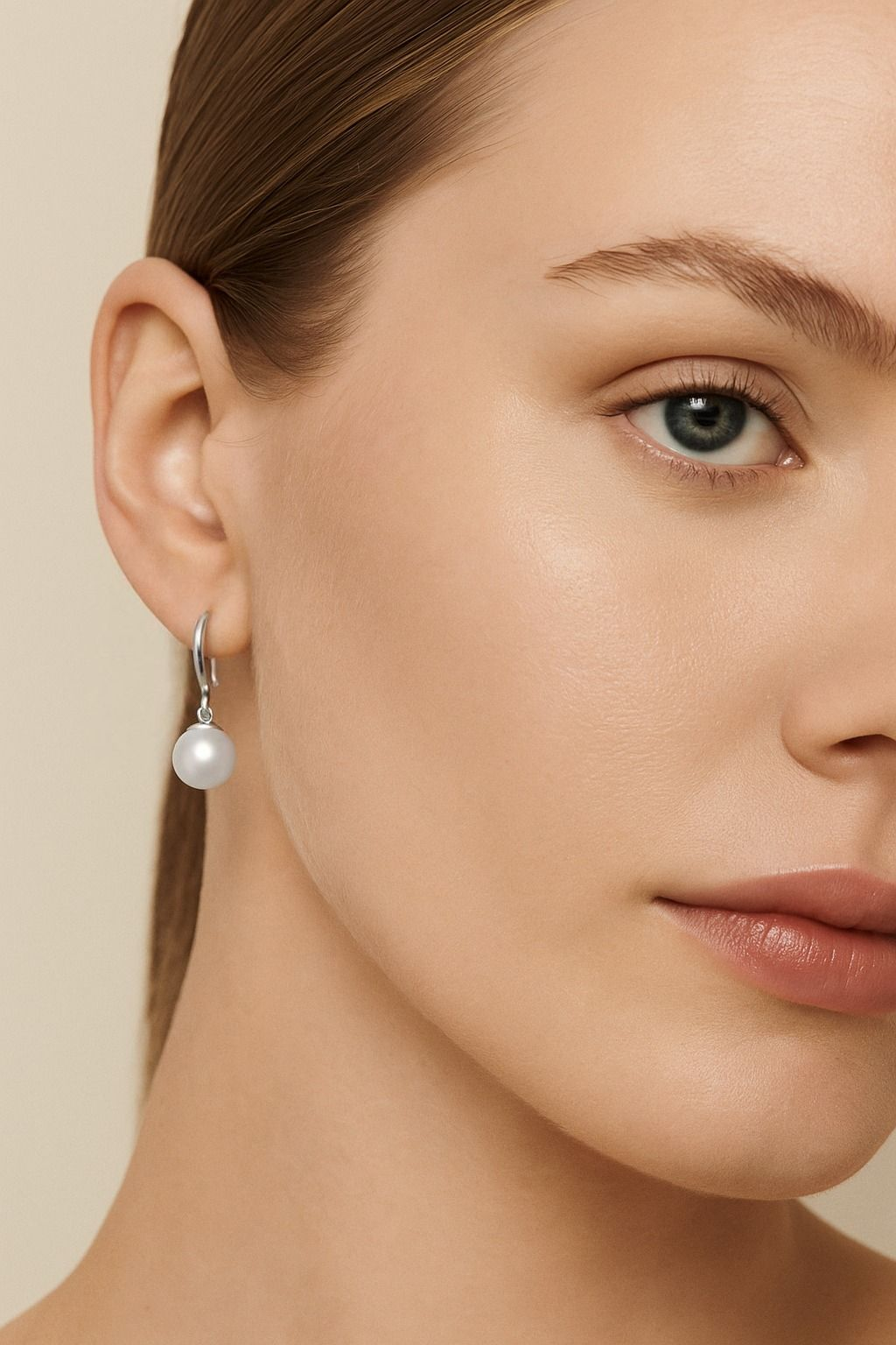 Pearls Sterling Silver Drop Earrings