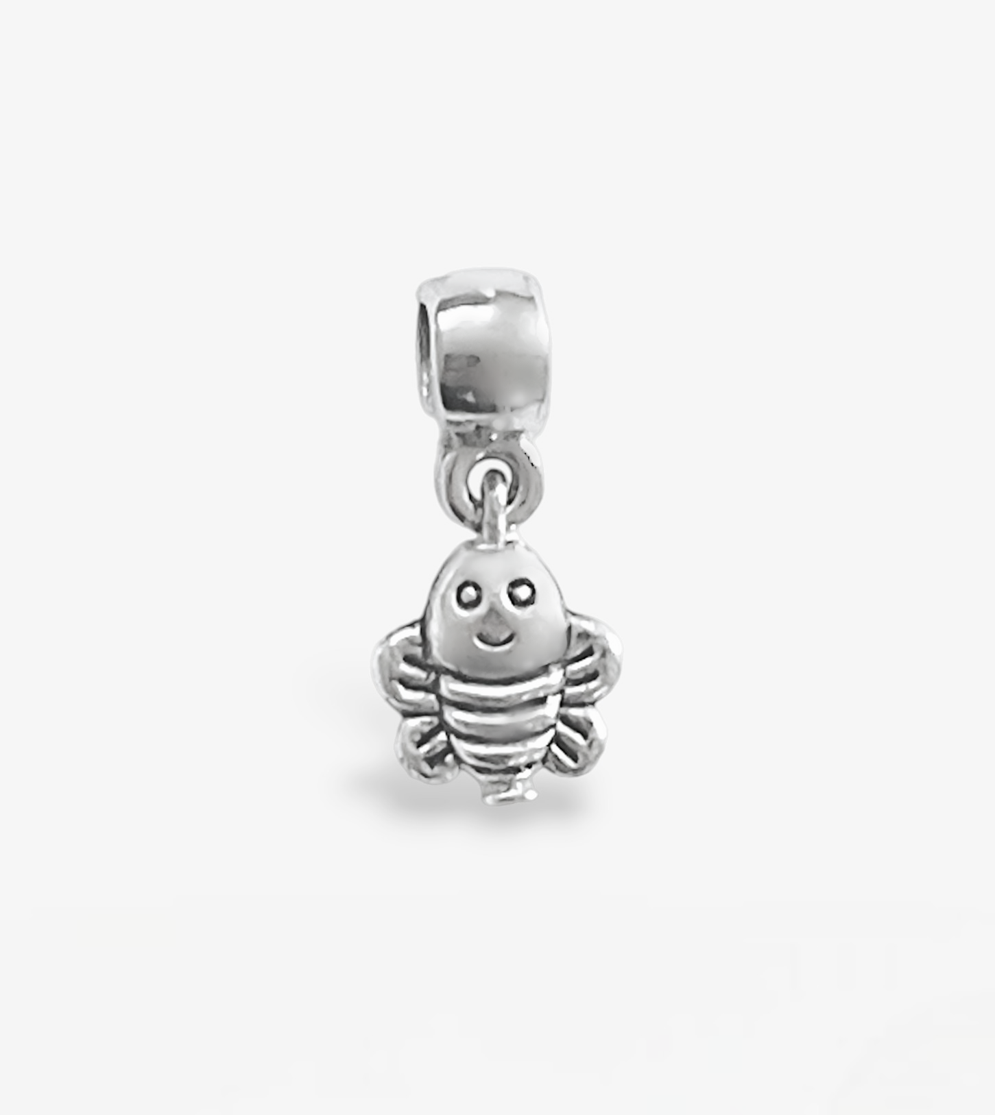 Little Bee Silver Tone Mini Charm
