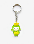 Green Princess Pendant Keychain