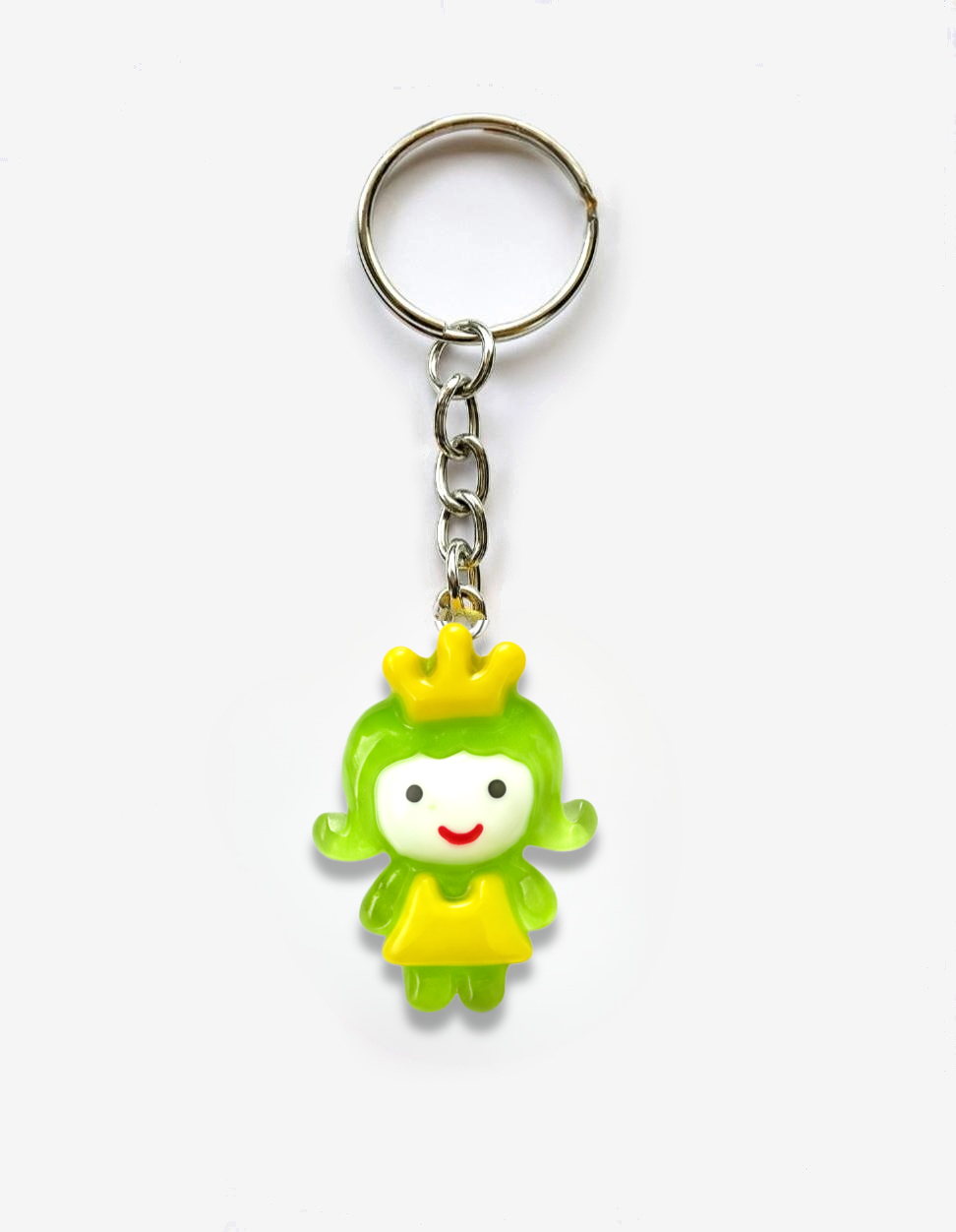 Green Princess Pendant Keychain