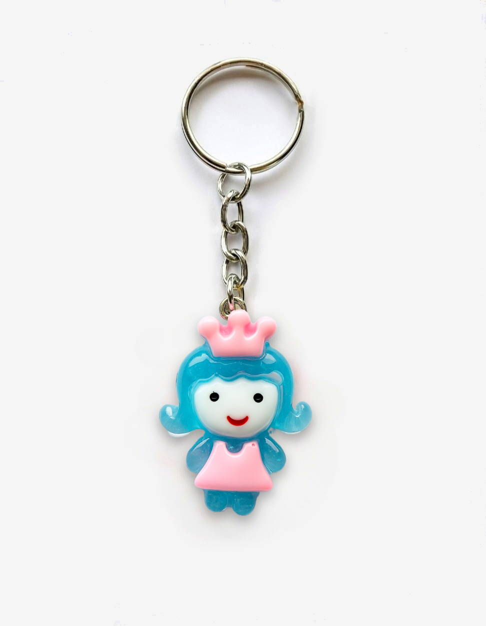 Blue Princess Pendant Keychain