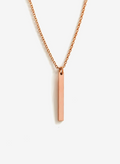 Minimalist Rose Gold Bar Necklace