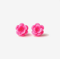 Sparkling Cyclamen Flower Earrings