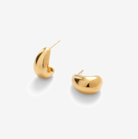 Waterdop Gold Stainless Steel Earrings