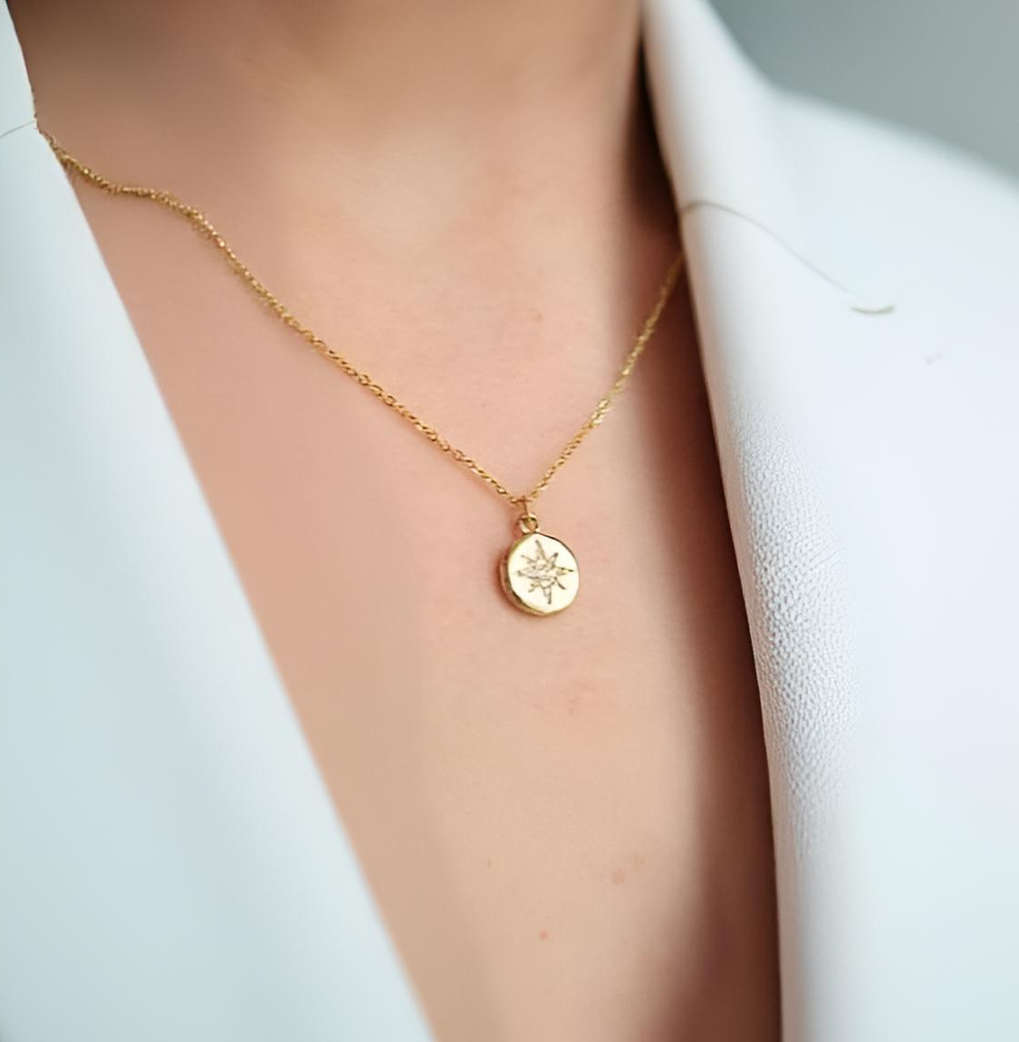 Morning Star Stainless Steel Necklace