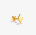 Diamond Shape Simple Stud Earrings- 1pcs