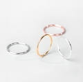 Set of Stainless Steel Band Ring in Colours