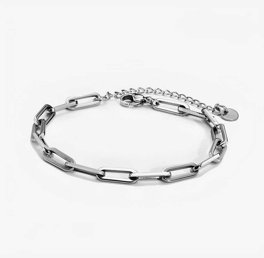 Smooth Paperclip Stainless Steel Bracelet