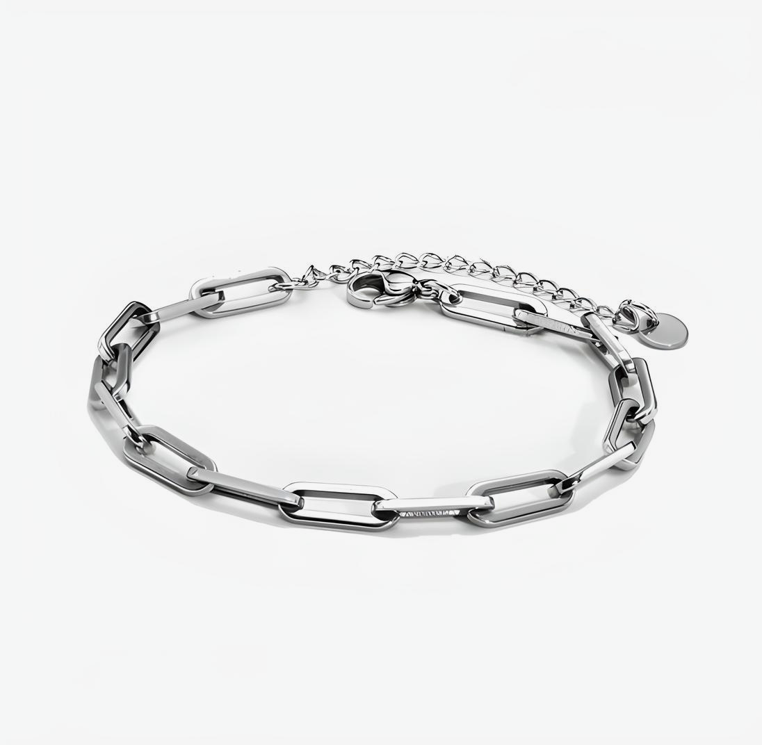 Smooth Paperclip Stainless Steel Bracelet