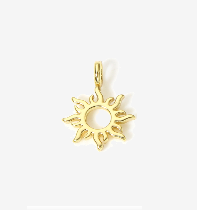 Shinning Sun Gold Plated Pendant