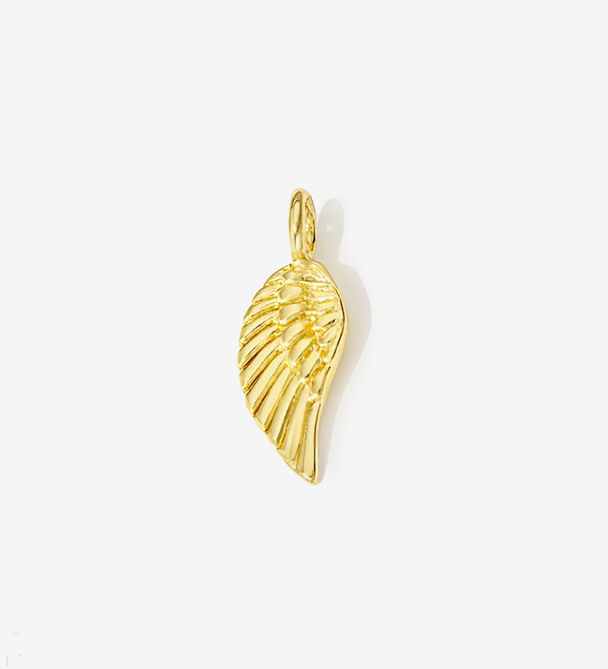 Gold Plated Feather Pendant