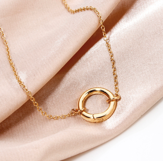 Stainless Steel Chain with Spring Clasp Necklace