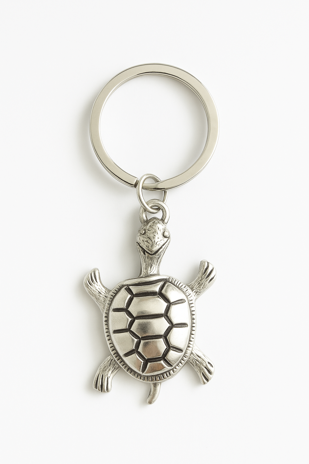 Giant Tortoise Stainless Steel Key Chain