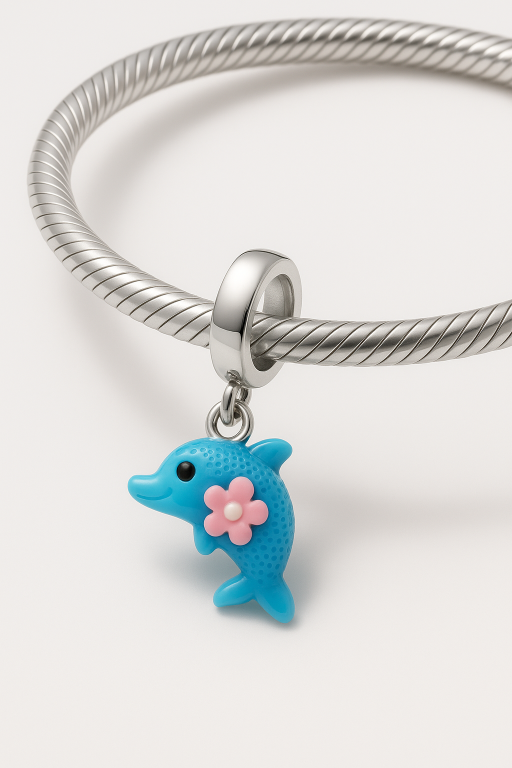 Blue Dolphin Bracelet Charm