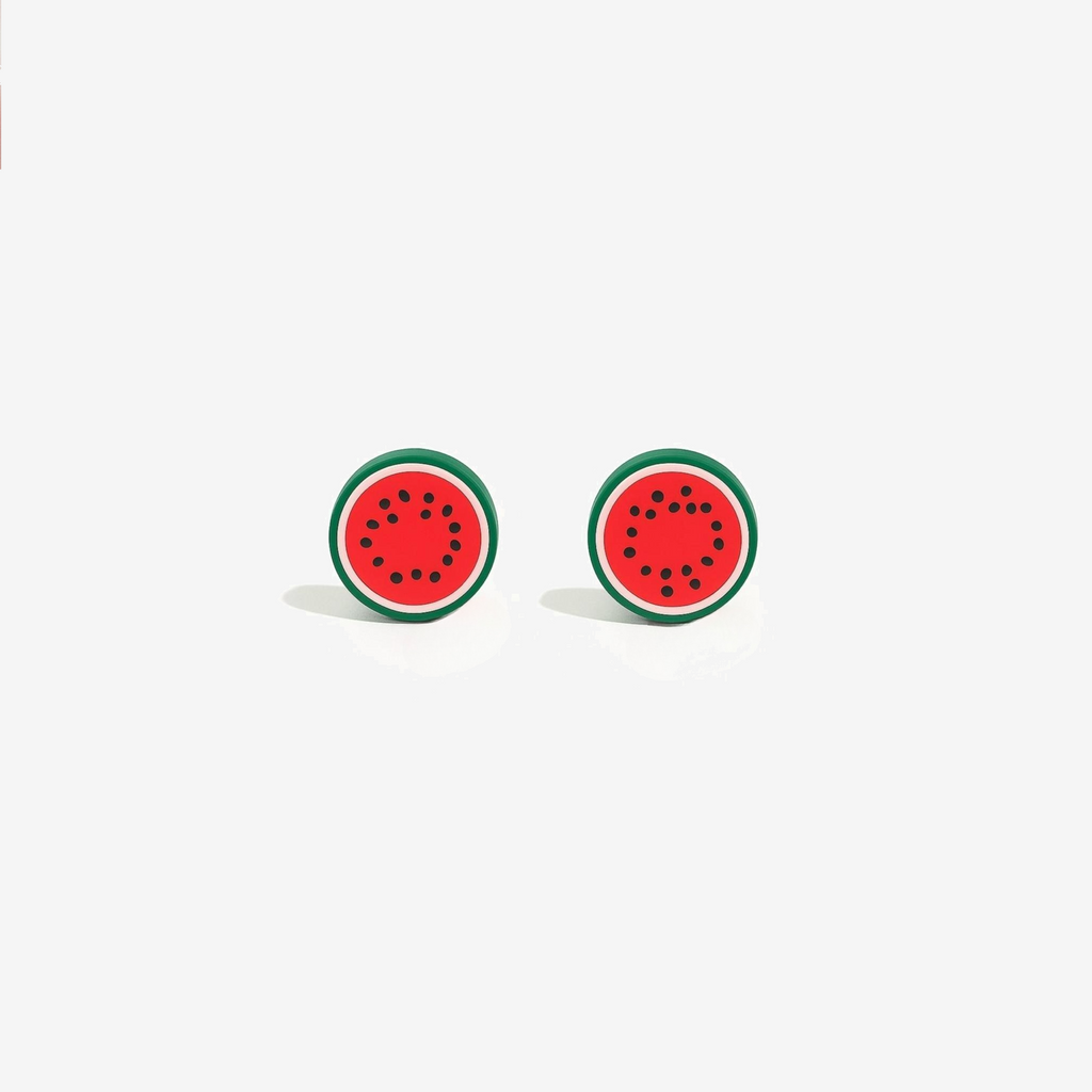 Melon Slices Stud Earrings