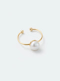 Small Band Baroque Pearl Ring
