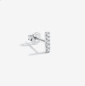 Small Bar Cubic Zirconia Stud Earring
