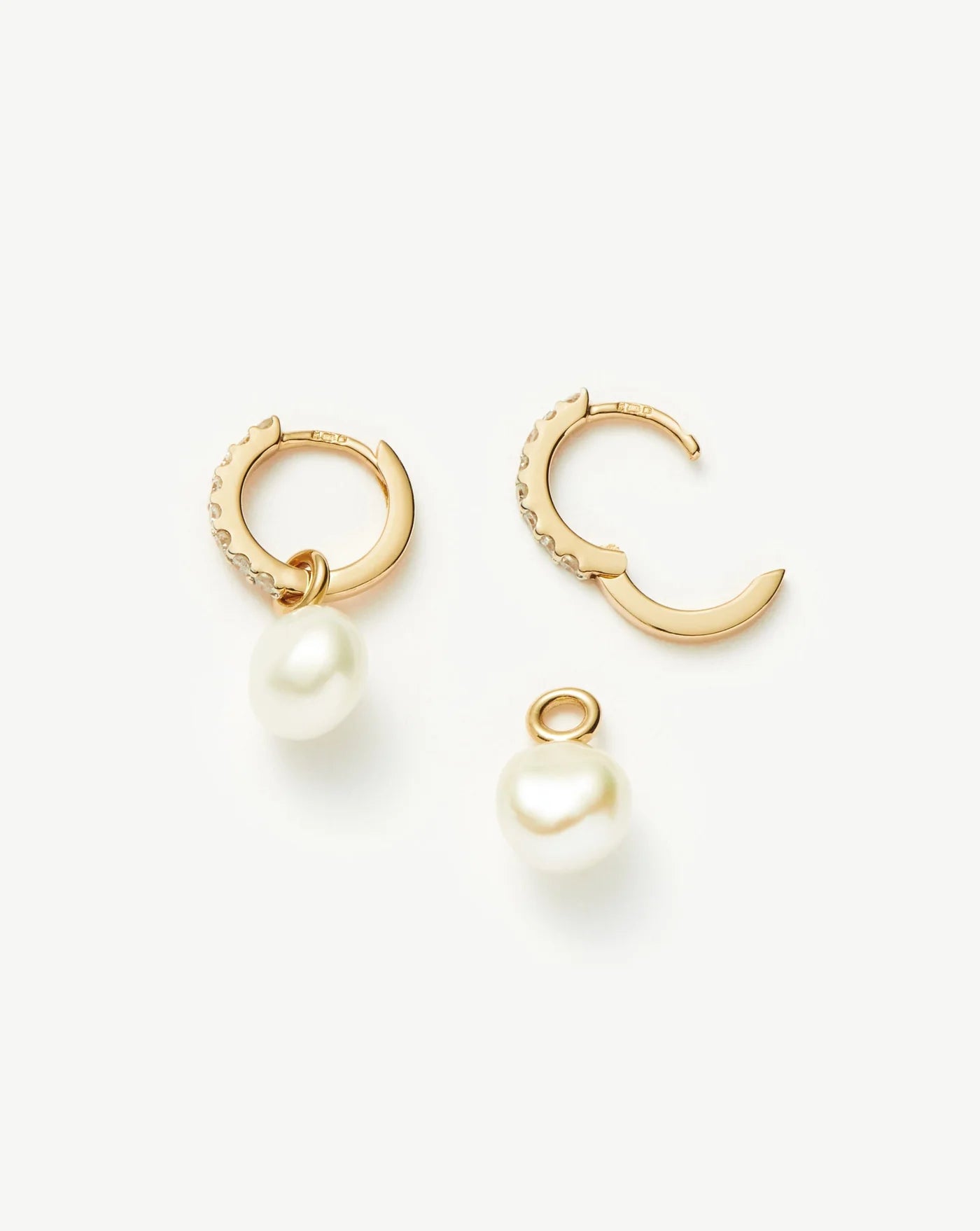 Natural Freshwater Pearl Charms in Large