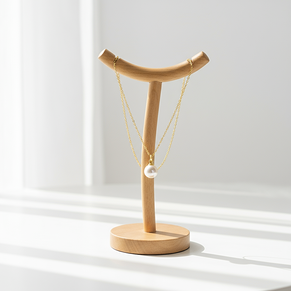 Seashell Pearl Gold Plated Silver Necklace