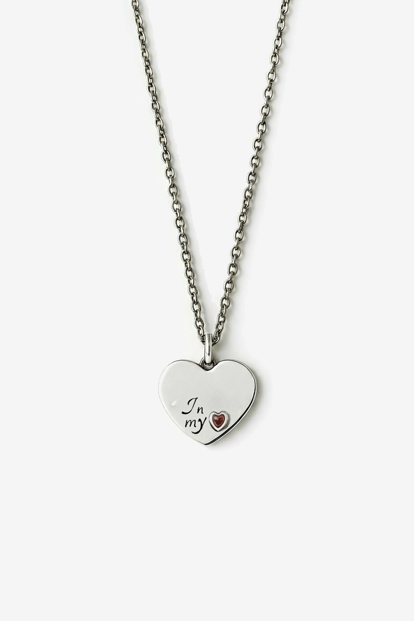"In my Heart" Sterling Silver Necklace