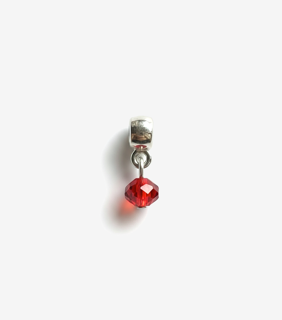 Sparkling Red Crystal Mini Charm