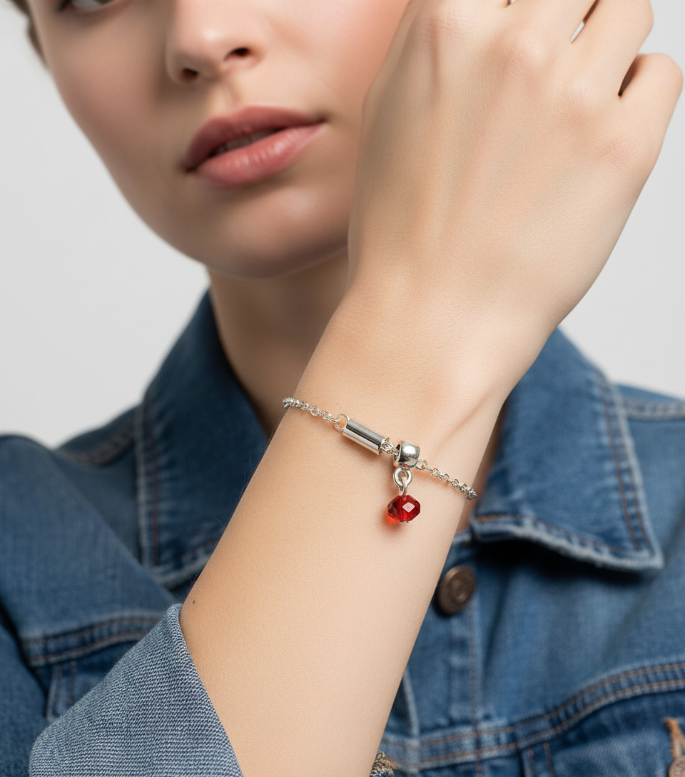 Sparkling Red Crystal Mini Charm