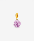 Light Violet Flower Bracelet Charm