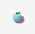 Large Cartoon Apple Pin in Blue