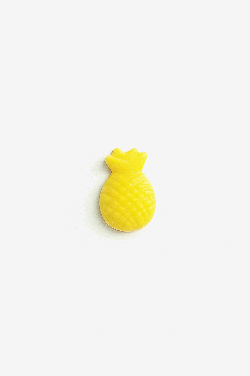 Neon Yellow Pineapple Lapel Pin