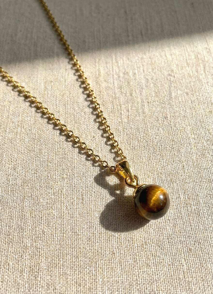 Tiger Eye Pendant Necklace