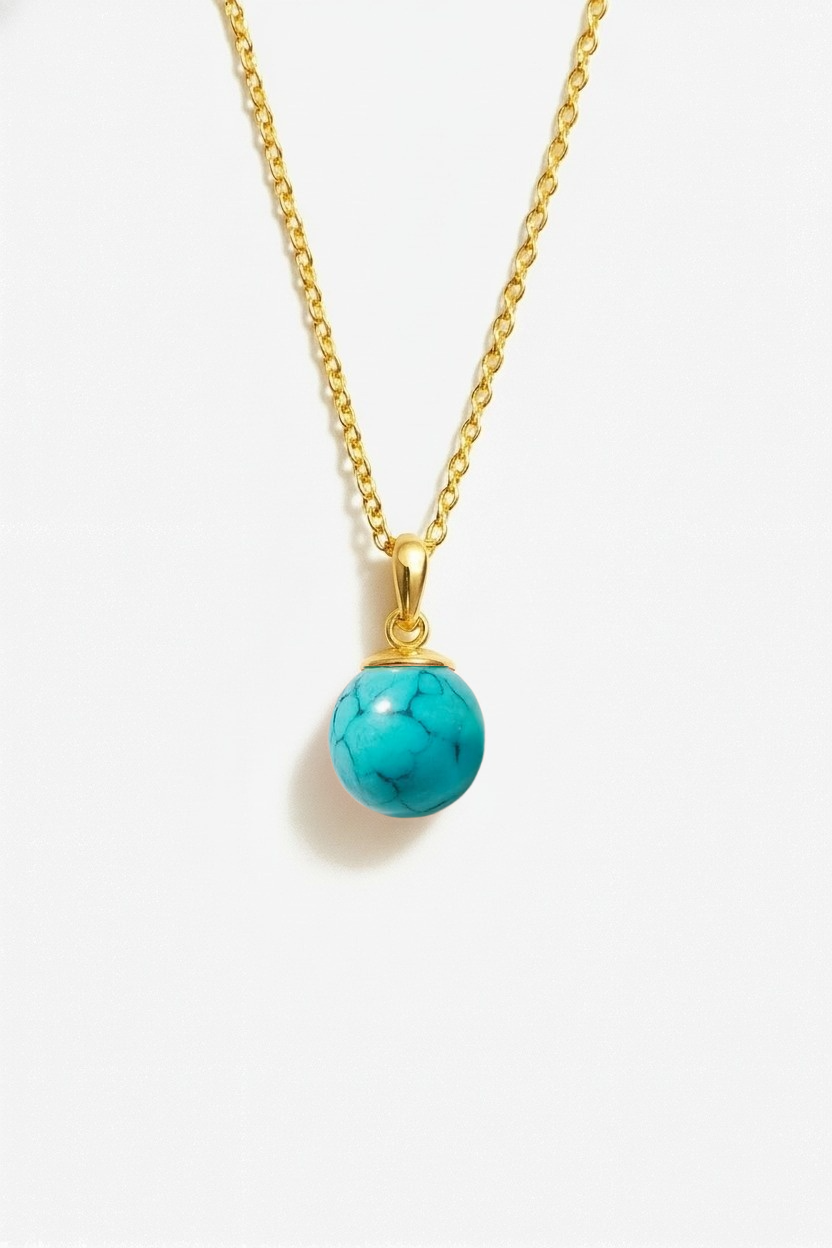 Turquoise Gemstone Pendant Necklace