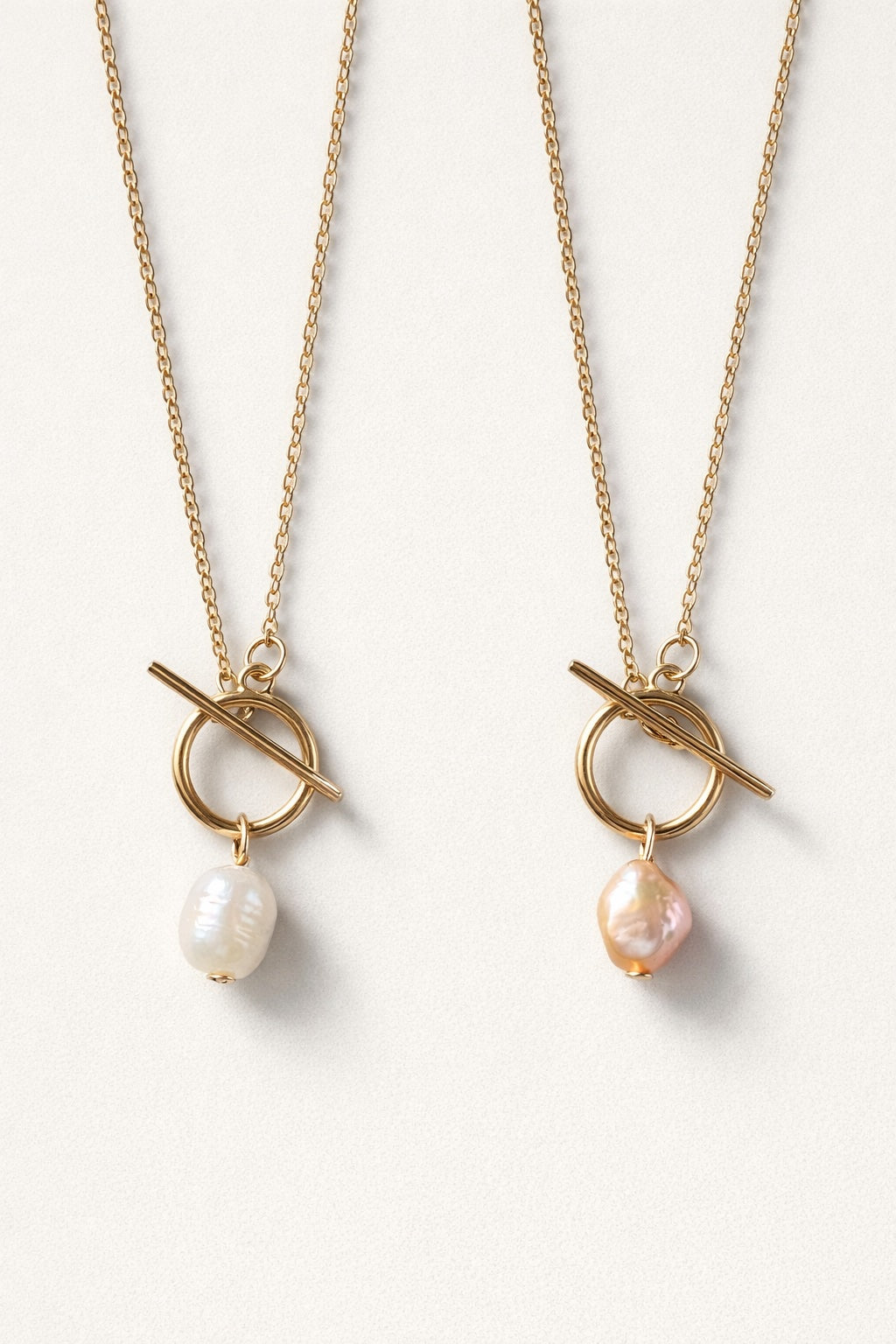 Baroque Pearl Necklace with Toggle Clasp