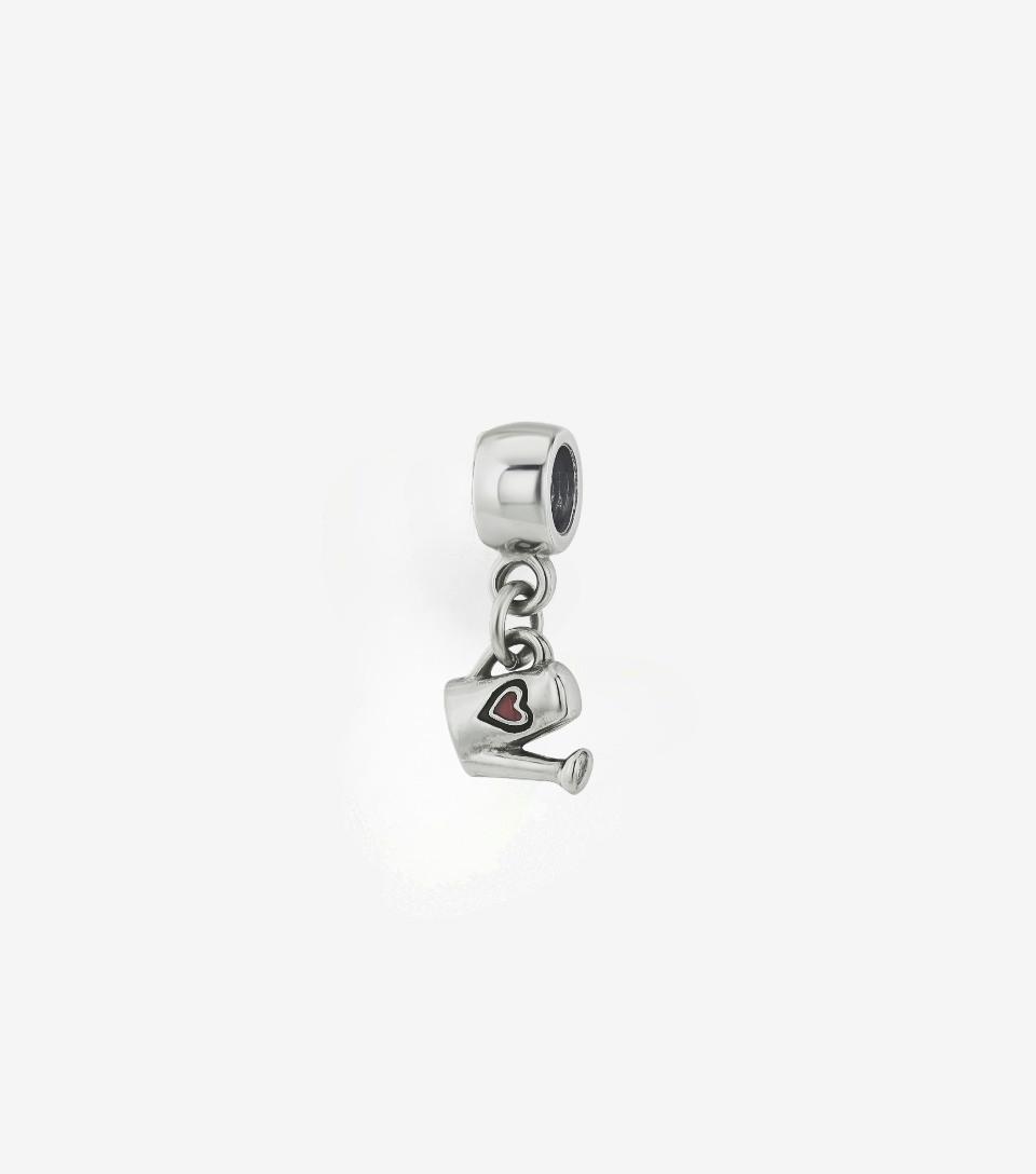 Watering Pot with a Heart Mini Charm