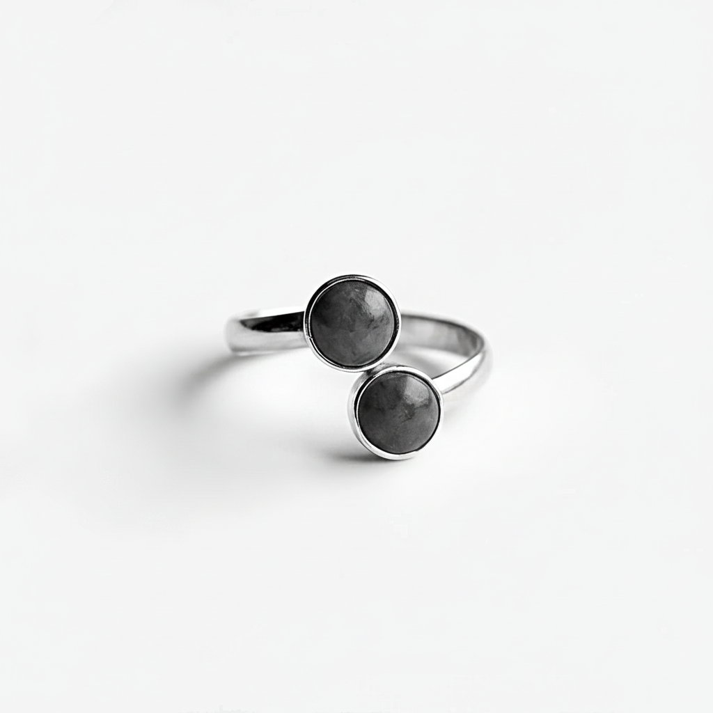 Natural Labradorite Gemstone Ring