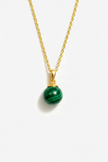 Malachite Gemstone Pendant Necklace