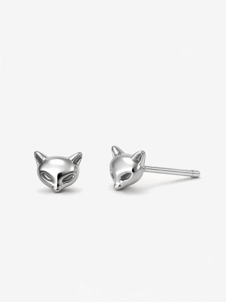 Mini Foxes Sterling Silver Studs