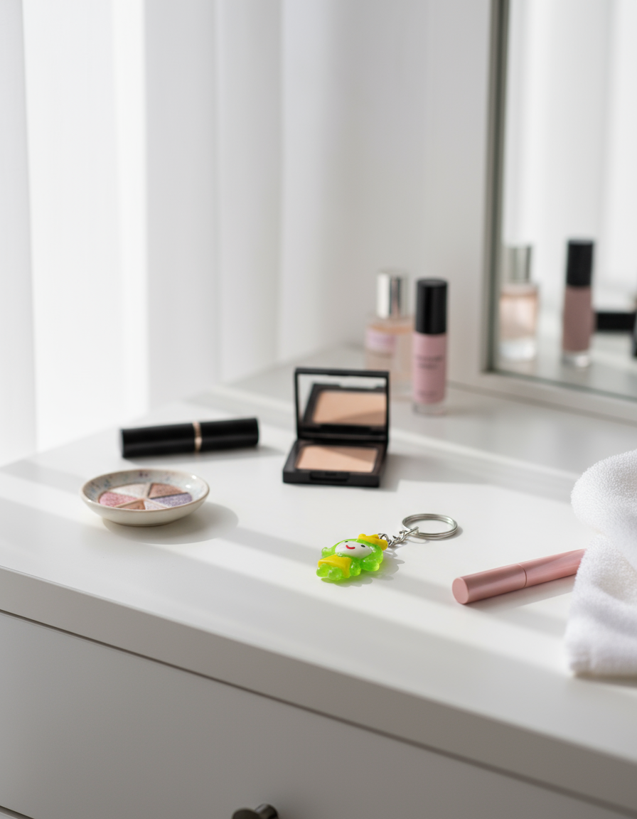 Green Princess Pendant Keychain