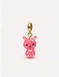 Large Pink Rabbit Bracelet Charm