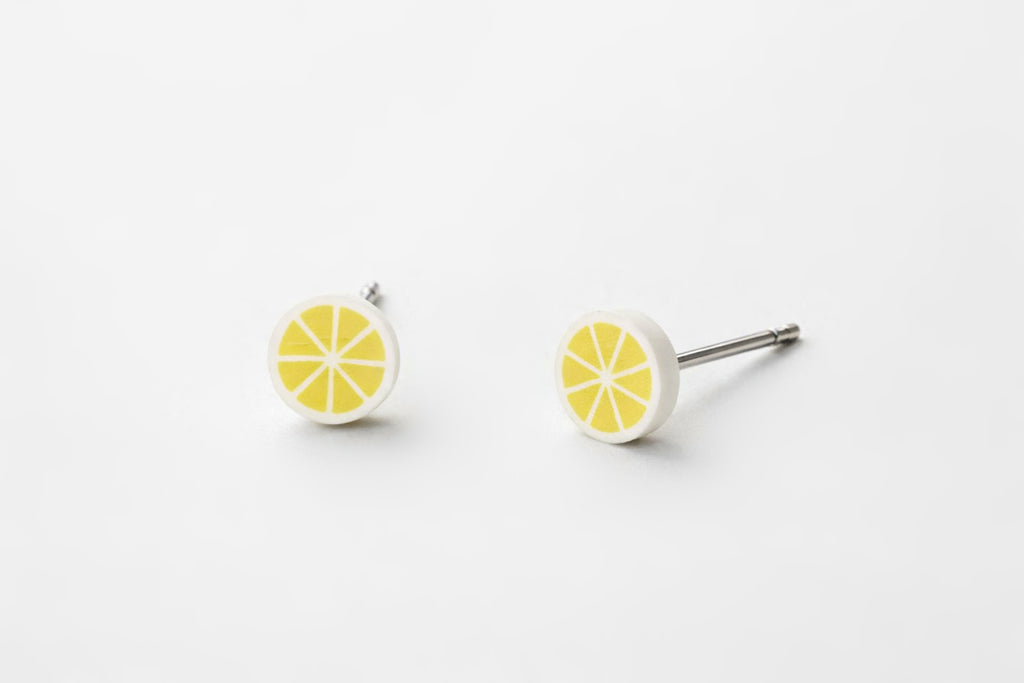 Lemon Slices Stud Earrings