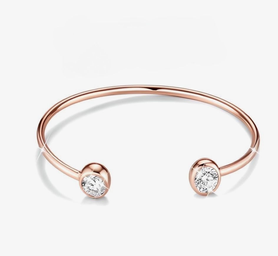 Statement Rose Gold Bangle Bracelet