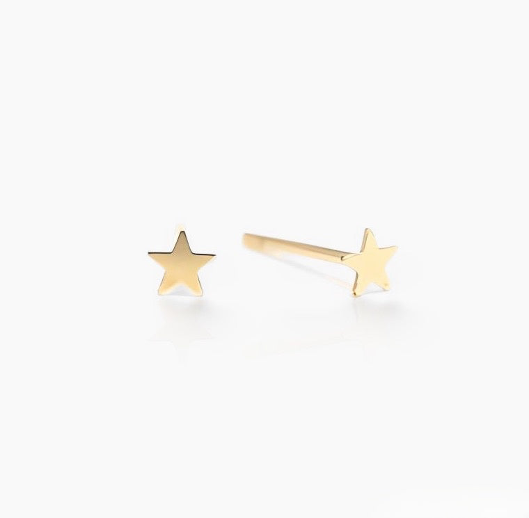 Mini Stars Sterling Silver Stud Earrings