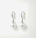 Pearl Sterling Silver Drop Earrings