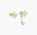 Cubic Zirconia Stud with Back Post