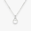 Seashell Pearl Sterling Silver Necklace